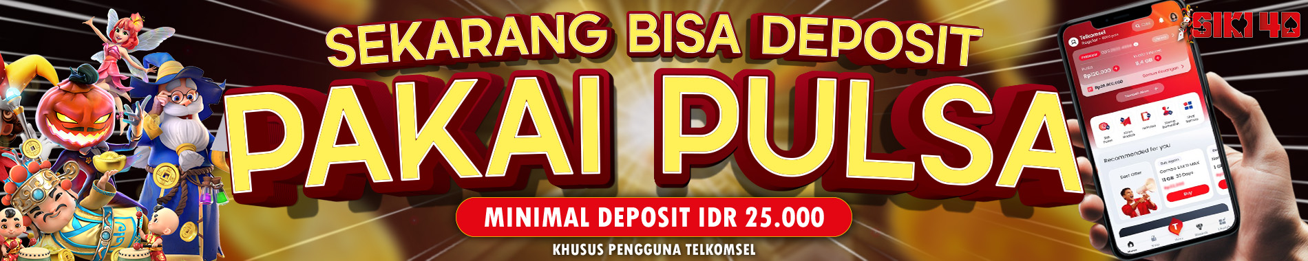 deposit pulsa telkomsel siki4d